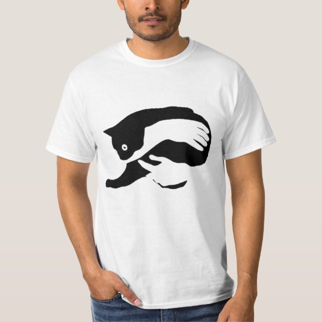 T-shirt J'adore mon chat  (Devant)