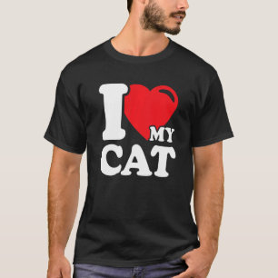 T-shirt J'adore mon chat Beau propriétaire de chat mignon