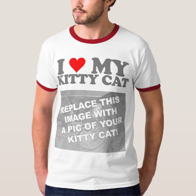 T-shirt J'adore mon chaton (Devant)