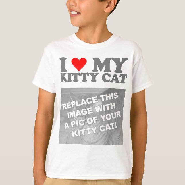 T-shirt J'adore mon chaton (Devant)