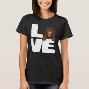 T-shirt J'adore mon chien d'eau irlandais