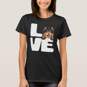 T-shirt J'adore mon chien finnois de Laponie