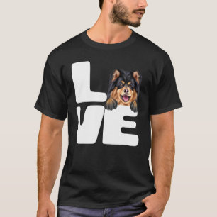 T-shirt J'adore mon chien finnois de Laponie
