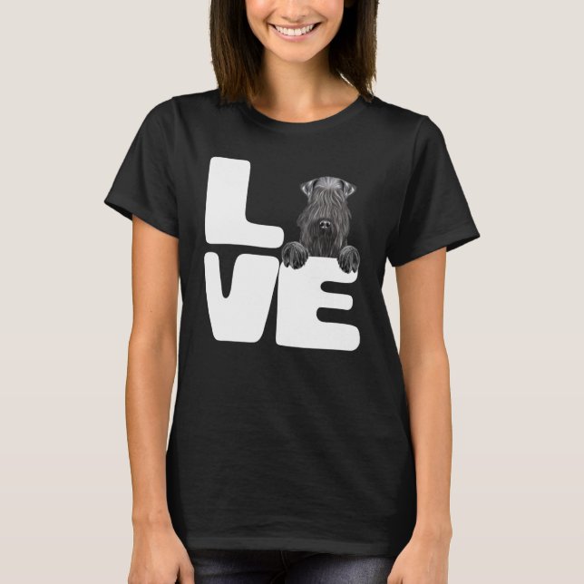 T-shirt J'adore mon chien Kerry Blue Terrier (Devant)