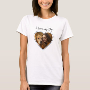 T-shirt J'adore mon chien, mon chien MOM de chien Photo de