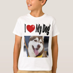 T-shirt J'adore mon chien photo