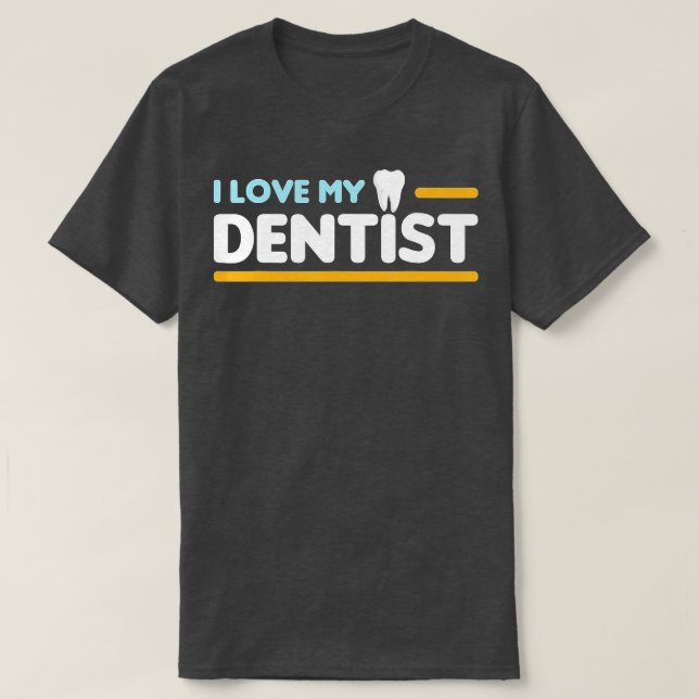 T-shirt J'adore mon dentiste (Design devant)