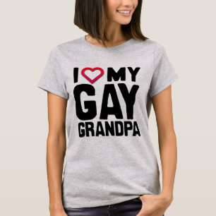 T-SHIRT J'ADORE MON GAY GRANDPA -