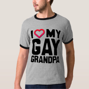 T-SHIRT J'ADORE MON GAY GRANDPA -