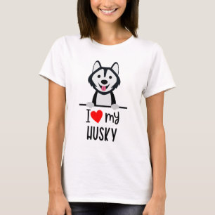 T-shirt J'adore mon Husky