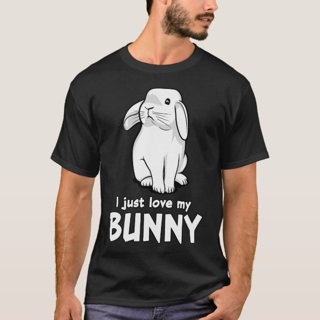 T-shirt J'adore mon lapin (Devant)