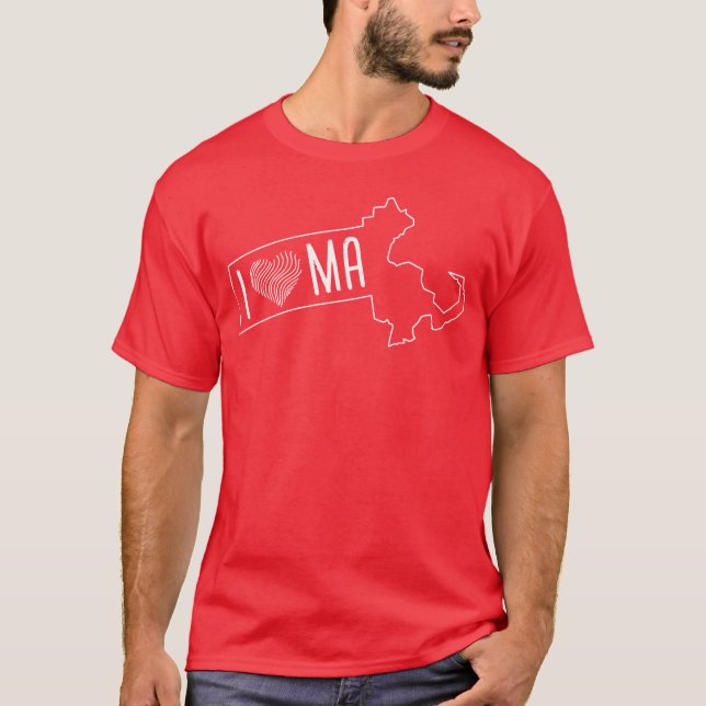 T-shirt J'adore mon mec de la MA (Devant)