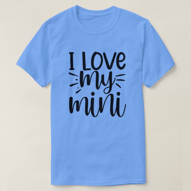T-shirt J'adore mon mini01 (Design devant)