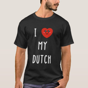 T-shirt J'adore mon nom néerlandais drôle