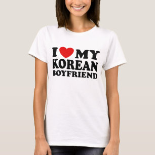 T-shirt J'adore mon petit ami coréen