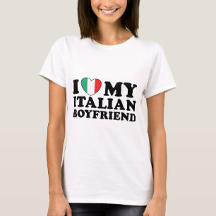 T-shirt J'adore mon petit ami italien