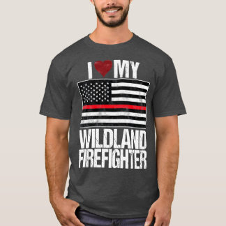 T-shirt J'adore mon pompier Wildland