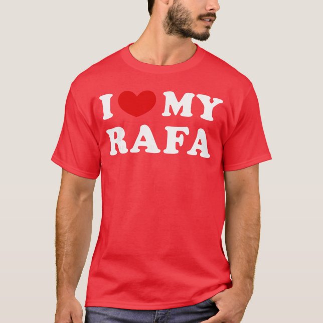 T-shirt J'adore mon Rafa j'aime mon Rafa garçon (Devant)