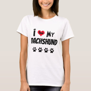T-shirt J'adore mon teckel