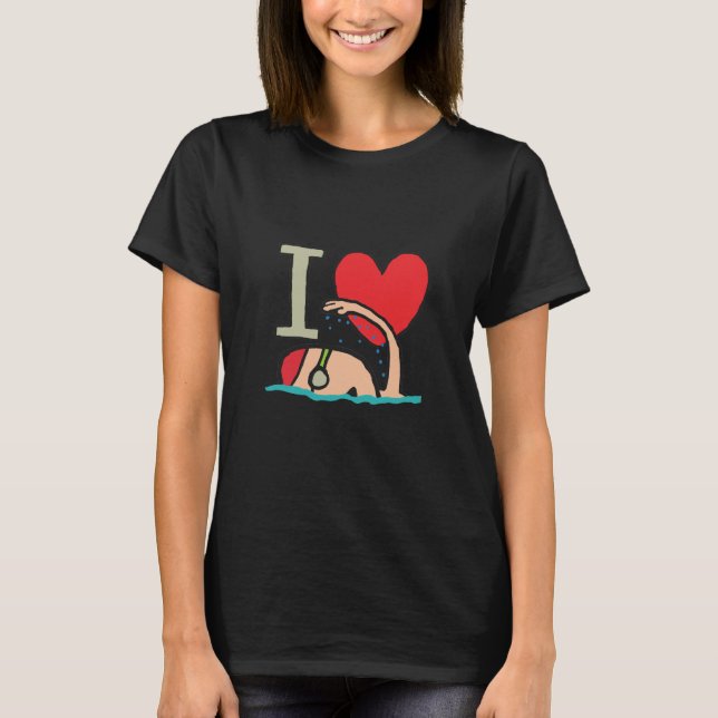 T-shirt J'adore nager (Devant)