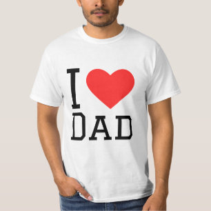 T-shirt J'adore papa carré sticker