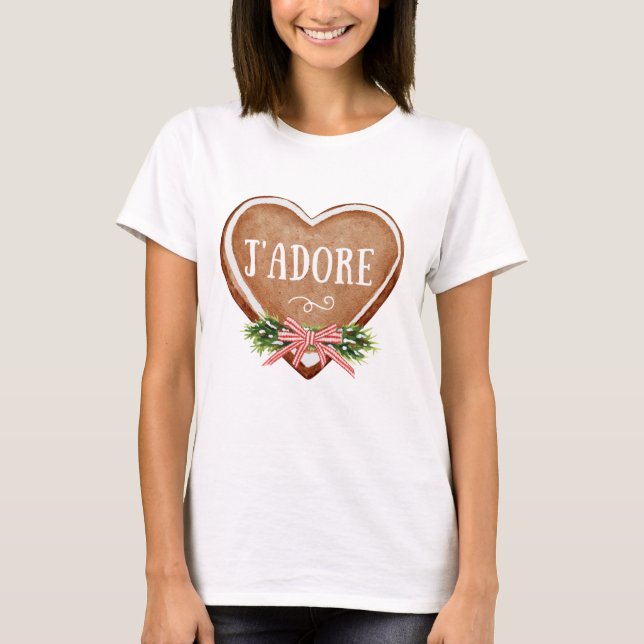 T-shirt Jadore Paris Noël (Devant)