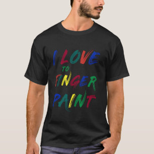 T-shirt J'ADORE PEINDRE AU DOIGT - J'aime peindre au doigt