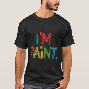 T-shirt J'adore peindre avec les doigts Je peins drôle cou