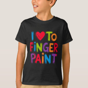 T-shirt J'adore peindre avec les doigts Je suis un couple