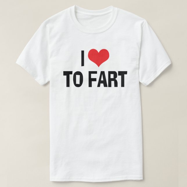 T-shirt J'adore Péter - Humour de Pet Rigolo (Design devant)