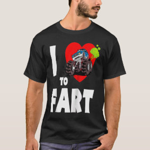 T-shirt J'adore Péter ! Monster Truck Petant J'Aime Péter