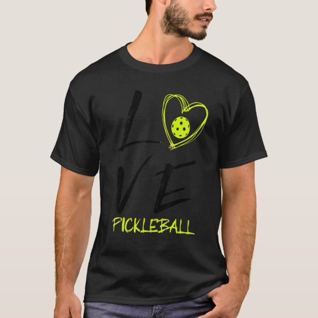 T-shirt J'adore Pickleball  Pickle Ball 1 (Devant)