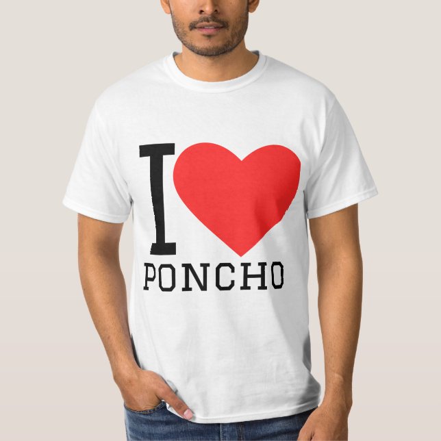 T-shirt J'adore poncho (Devant)