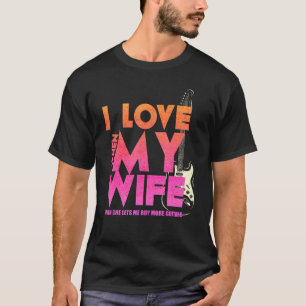T-shirt J'adore quand ma femme me laisse acheter plus de g