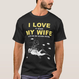 T-shirt J'adore quand ma femme me laisse aller faire de la