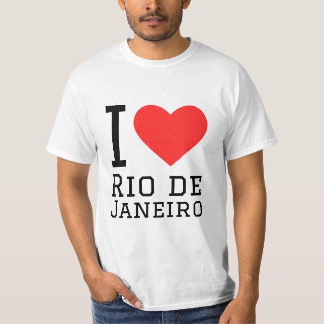 T-shirt J'adore Rio de Janeiro  (Devant)