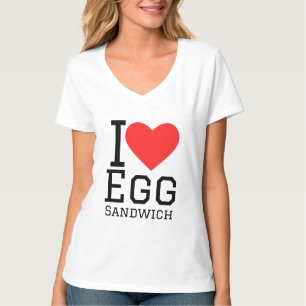 T-shirt J'adore sandwich aux oeufs