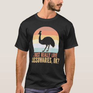 T-shirt J'adore simplement les casoars Coucher de soleil r