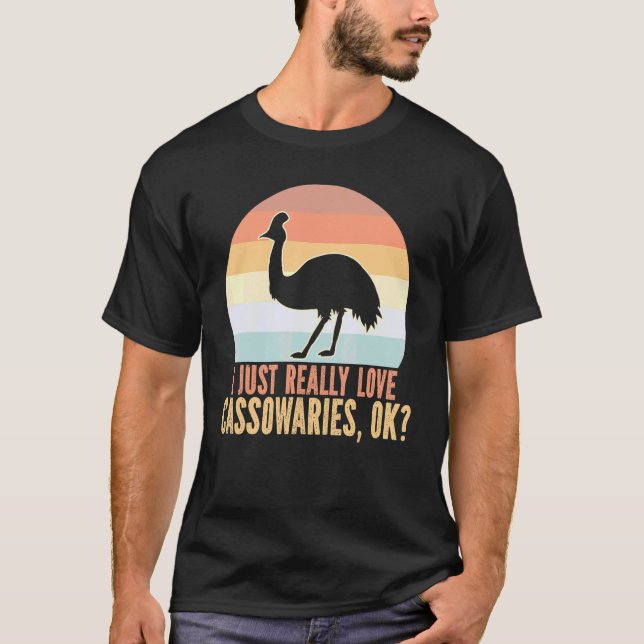 T-shirt J'adore simplement les casoars Coucher de soleil r (Devant)