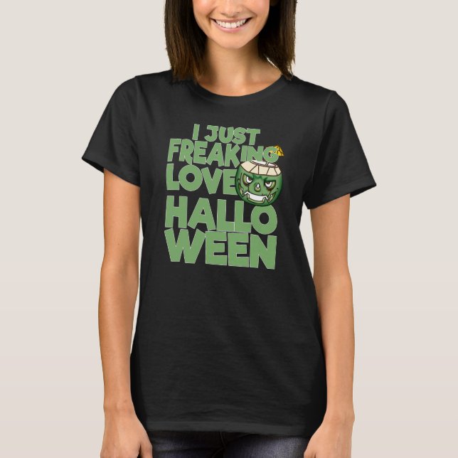 T-shirt J'adore tout simplement Halloween   Cocotier Jack  (Devant)