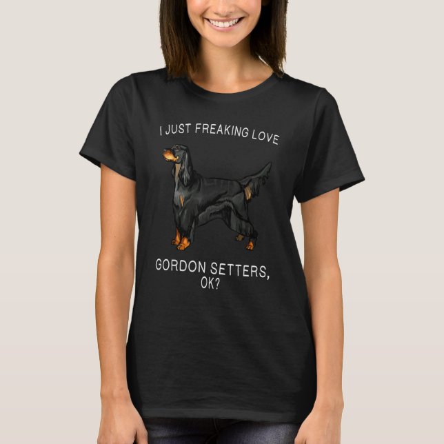 T-shirt J'adore tout simplement les Gordon Setter Ok Chien (Devant)