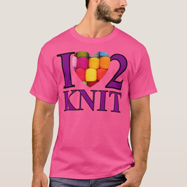 T-shirt J'adore tricoter (Devant)