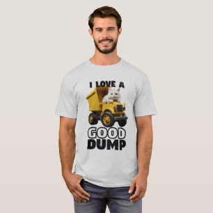 T-shirt J'adore une bonne décharge, Construction Papa
