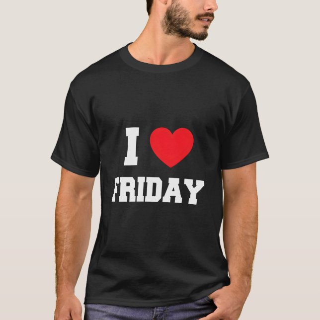 T-shirt J'adore vendredi (Devant)