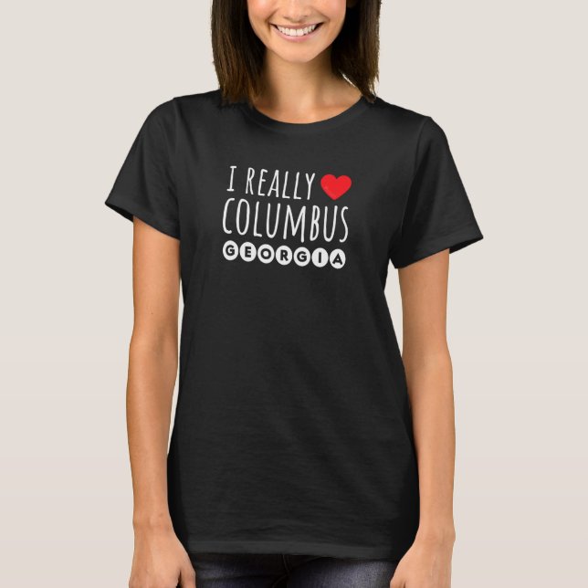 T-SHIRT J'ADORE VRAIMENT COLOMBIE COLOMBIE GÉORGIE (Devant)