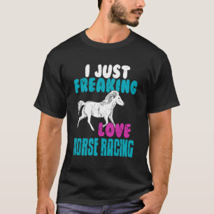 T-shirt J'adore vraiment l'humour des courses de chevaux