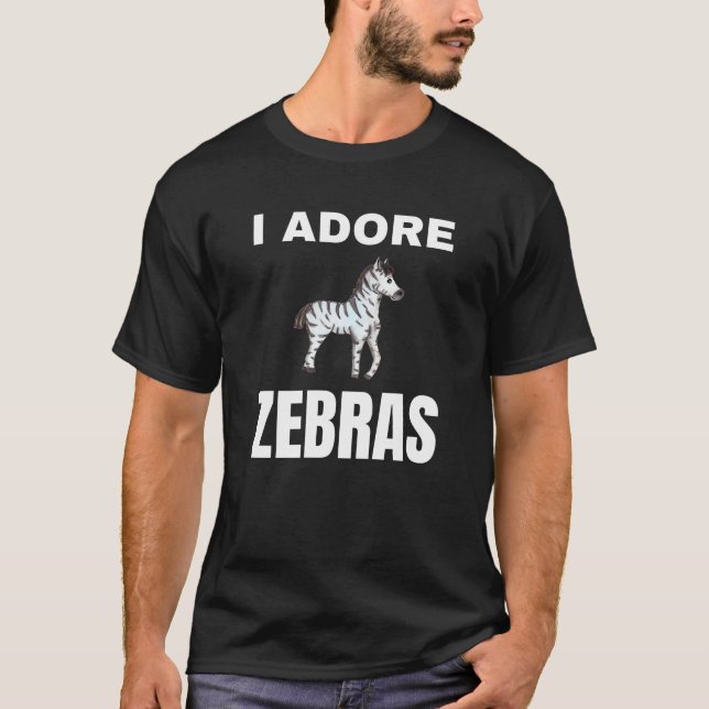 T-shirt J'adore Zebras (Devant)