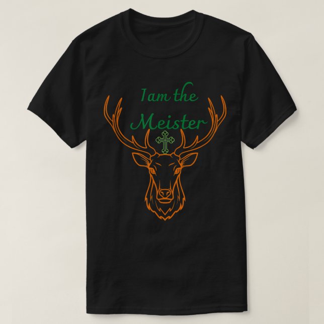T-shirt Jaegermeister Meister Deer Family Dad Mom Naughty  (Design devant)