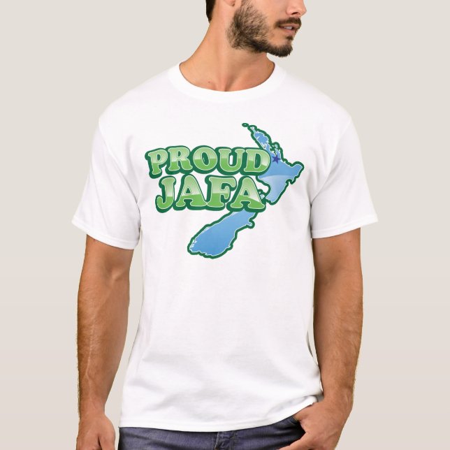 T-shirt JAFA FIER (juste un autre ****** Aucklander de F) (Devant)