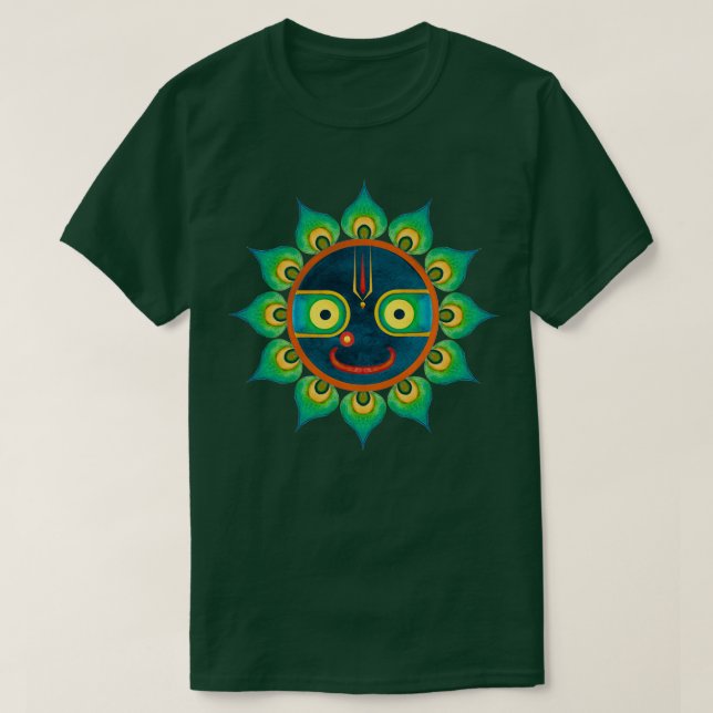 T-SHIRT JAGANNATH MANDALA SEIGNEUR DE L'UNIVERS (Design devant)